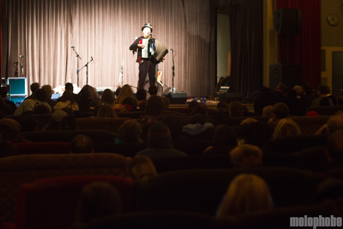 Monsters of Accordion at McMenamin's Kennedy School Theater, December 17, 2010. Photo by Troy Dunham.