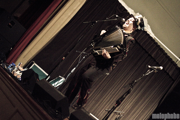 Monsters of Accordion at McMenamin's Kennedy School Theater, December 17, 2010. Photo by Troy Dunham.