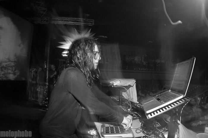 Skrillex at Roseland Theater, January 15, 2011. Photo by Lymay Iwasaki.