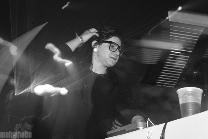 Skrillex at Roseland Theater, January 15, 2011. Photo by Lymay Iwasaki.