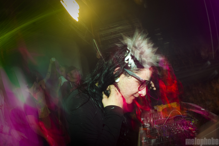 Skrillex at Roseland Theater, January 15, 2011. Photo by Lymay Iwasaki.