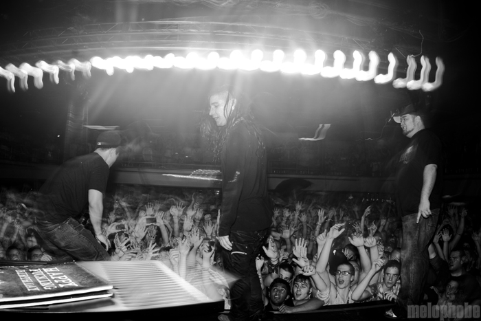 Skrillex at Roseland Theater, January 15, 2011. Photo by Lymay Iwasaki.