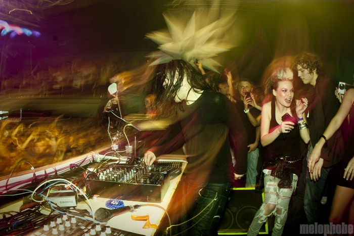 Skrillex at Roseland Theater, January 15, 2011. Photo by Lymay Iwasaki.
