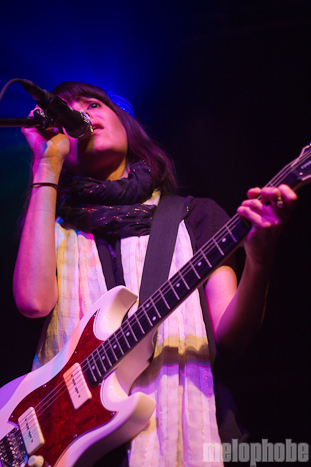 School of Seven Bells at Roseland Theater, January 29, 2011. Photo by Troy Dunham.