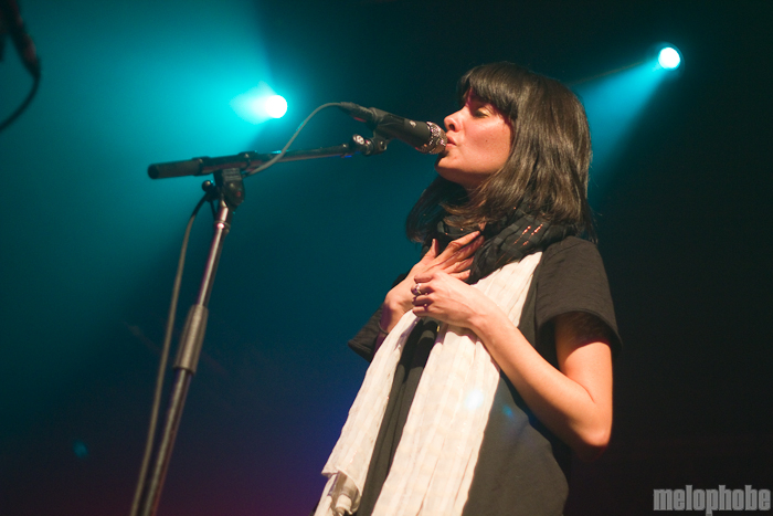 School of Seven Bells at Roseland Theater, January 29, 2011. Photo by Troy Dunham.