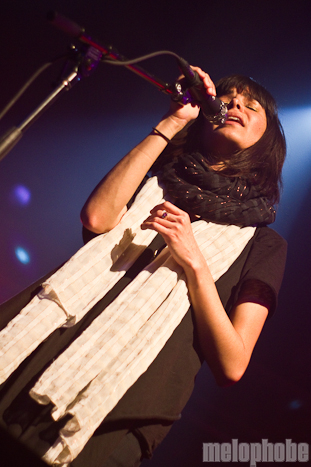 School of Seven Bells at Roseland Theater, January 29, 2011. Photo by Troy Dunham.