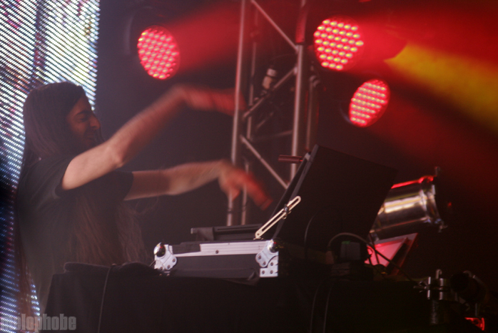 Bassnectar at Roseland Theater, February 4, 2011. Photo by Lymay Iwasaki.