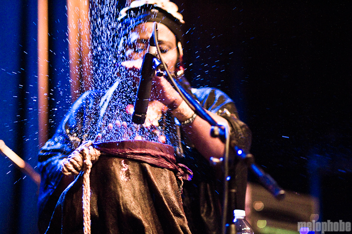 Khaira Arby at Aladdin Theater, March 12, 2011. Photo by Troy Dunham.
