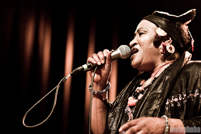 Khaira Arby at Aladdin Theater, March 12, 2011. Photo by Troy Dunham.