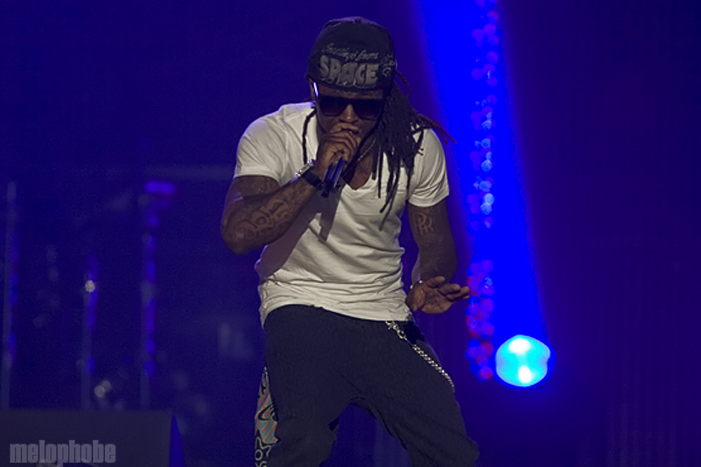 Lil Wayne at Dunkin' Donuts Center, March 16, 2011. Photo by Ian Doreian.
