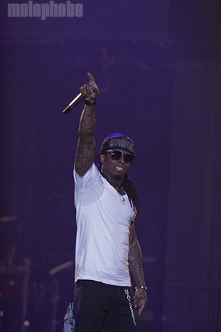 Lil Wayne at Dunkin' Donuts Center, March 16, 2011. Photo by Ian Doreian.