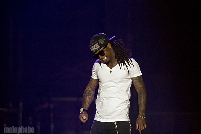 Lil Wayne at Dunkin' Donuts Center, March 16, 2011. Photo by Ian Doreian.