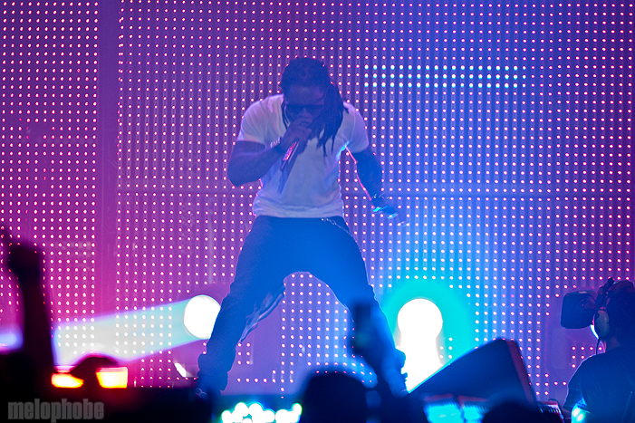 Lil Wayne at Dunkin' Donuts Center, March 16, 2011. Photo by Ian Doreian.