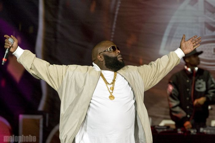 Rick Ross at Dunkin' Donuts Center, March 16, 2011. Photo by Ian Doreian.