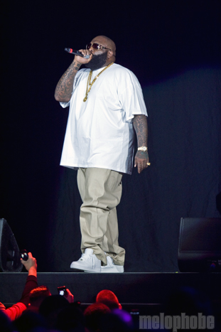 Rick Ross at Dunkin' Donuts Center, March 16, 2011. Photo by Ian Doreian.