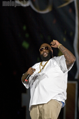 Rick Ross at Dunkin' Donuts Center, March 16, 2011. Photo by Ian Doreian.