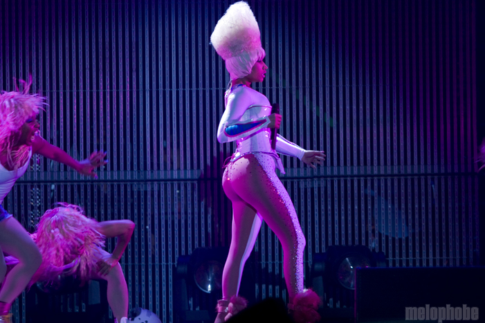 Nicki Minaj at Dunkin' Donuts Center, March 16, 2011. Photo by Ian Doreian.