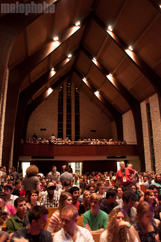 James Blake at Central Presbyterian Church, March 17, 2011. Photo by John Beardsley.