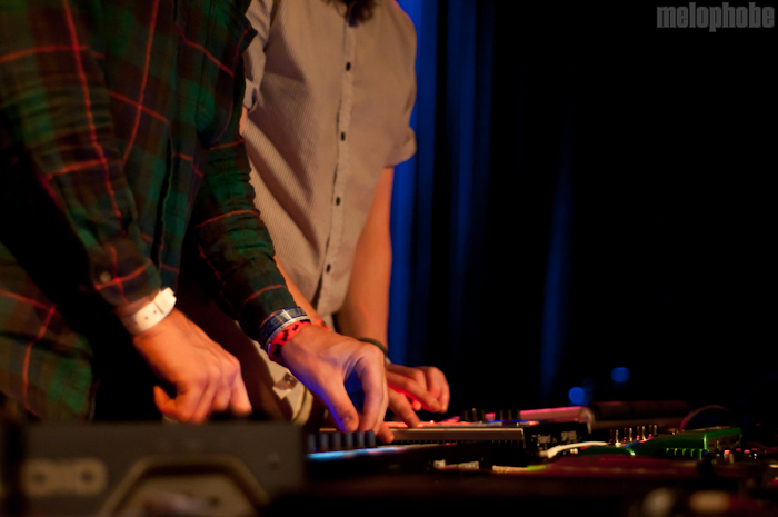 Mount Kimbie at ND, March 17, 2011. Photo by Chris Barth.