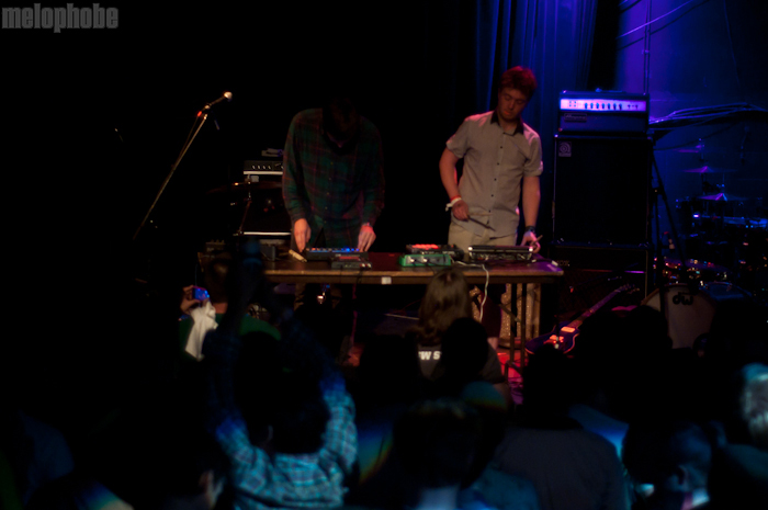 Mount Kimbie at ND, March 17, 2011. Photo by Chris Barth.
