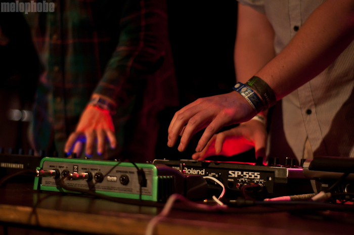 Mount Kimbie at ND, March 17, 2011. Photo by Chris Barth.