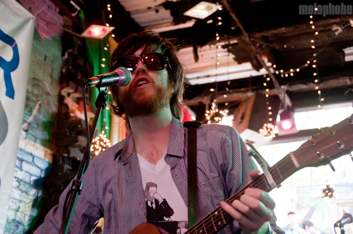 Okkervil River at Flamingo Cantina, March 18, 2011. Photo by Chris Barth.