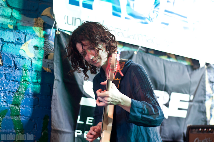 Okkervil River at Flamingo Cantina, March 18, 2011. Photo by Chris Barth.