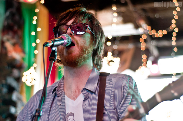 Okkervil River at Flamingo Cantina, March 18, 2011. Photo by Chris Barth.