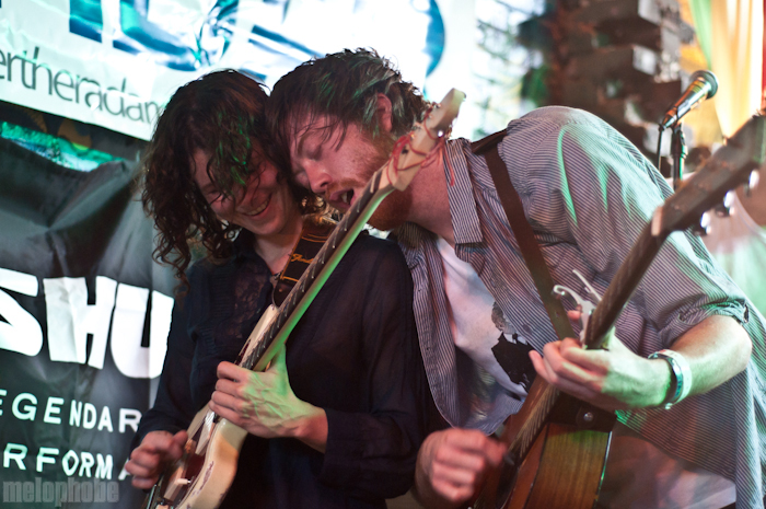 Okkervil River at Flamingo Cantina, March 18, 2011. Photo by Chris Barth.