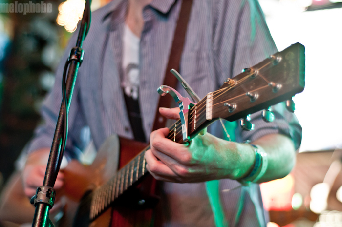 Okkervil River at Flamingo Cantina, March 18, 2011. Photo by Chris Barth.