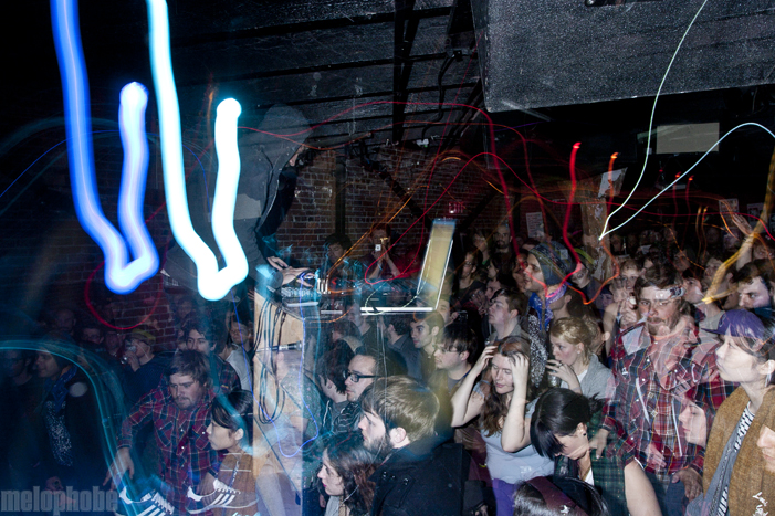 Gold Panda at Rotture, March 24, 2011. Photo by Lymay Iwasaki.