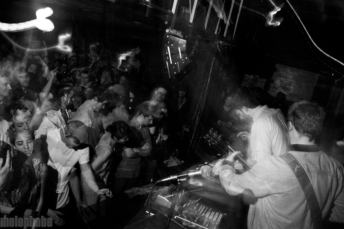 Mount Kimbie at Crown Room, April 1, 2010. Photo by Lymay Iwasaki.