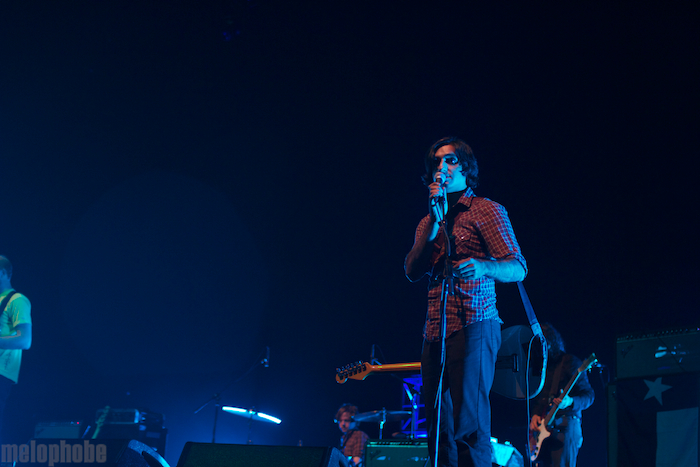 Explosions in the Sky at Radio City Music Hall, April 6, 2011. Photo by Michael Zonenashvili.