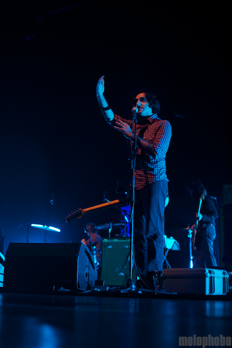 Explosions in the Sky at Radio City Music Hall, April 6, 2011. Photo by Michael Zonenashvili.