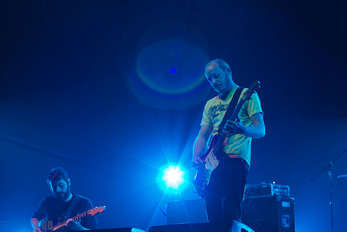 Explosions in the Sky at Radio City Music Hall, April 6, 2011. Photo by Michael Zonenashvili.