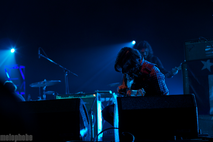 Explosions in the Sky at Radio City Music Hall, April 6, 2011. Photo by Michael Zonenashvili.