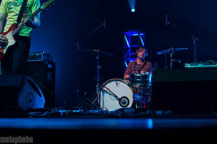 Explosions in the Sky at Radio City Music Hall, April 6, 2011. Photo by Michael Zonenashvili.