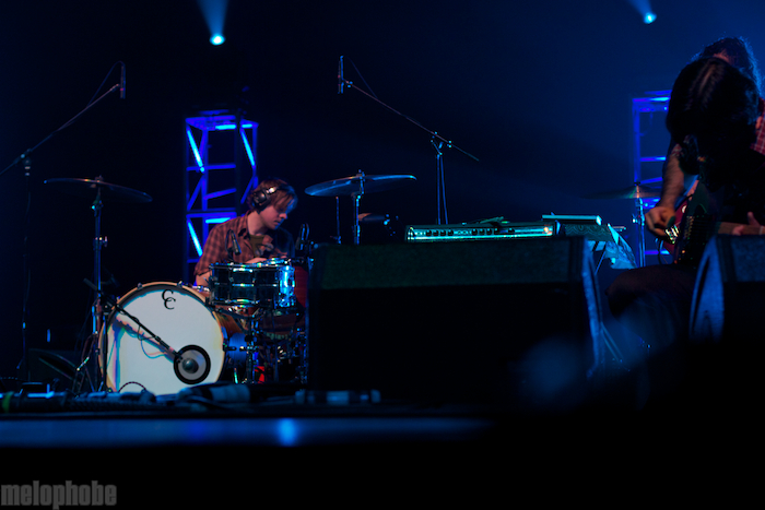 Explosions in the Sky at Radio City Music Hall, April 6, 2011. Photo by Michael Zonenashvili.