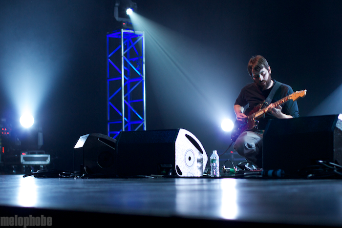 Explosions in the Sky at Radio City Music Hall, April 6, 2011. Photo by Michael Zonenashvili.