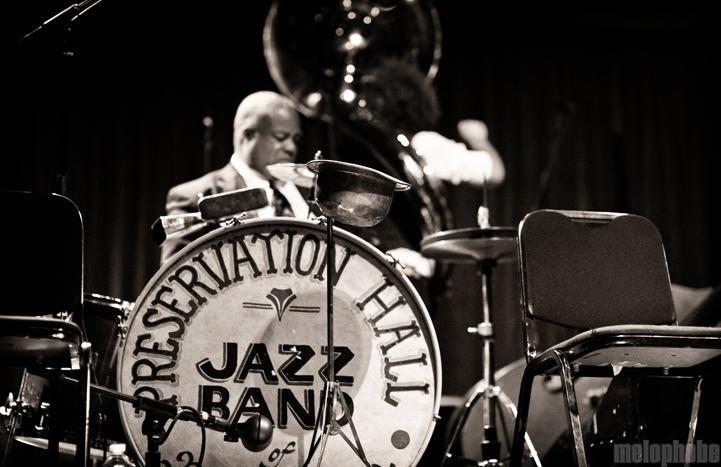 Preservation Hall Jazz Band at Crystal Ballroom, April 7, 2011. Photo by Alice Falzone.