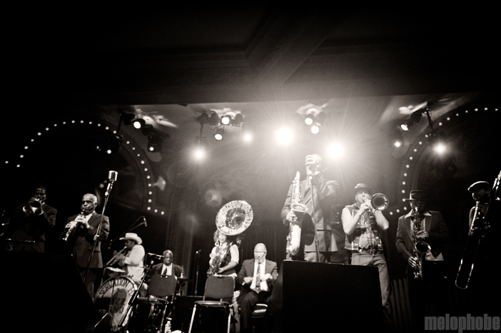 Preservation Hall Jazz Band at Crystal Ballroom, April 7, 2011. Photo by Alice Falzone.