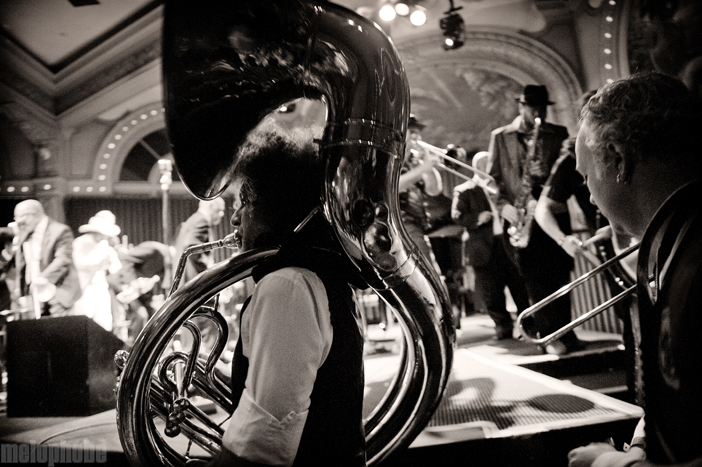 Preservation Hall Jazz Band at Crystal Ballroom, April 7, 2011. Photo by Alice Falzone.
