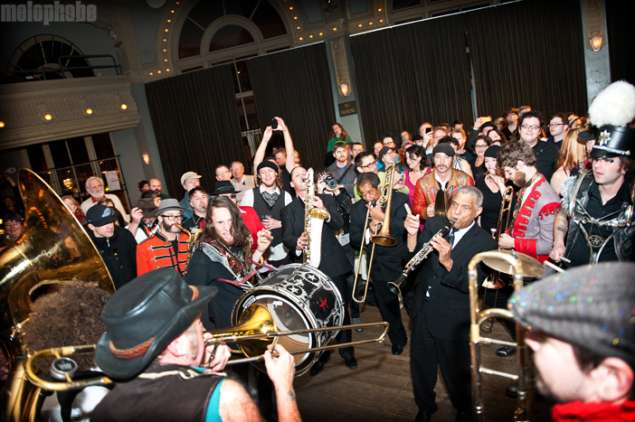 Preservation Hall Jazz Band at Crystal Ballroom, April 7, 2011. Photo by Alice Falzone.