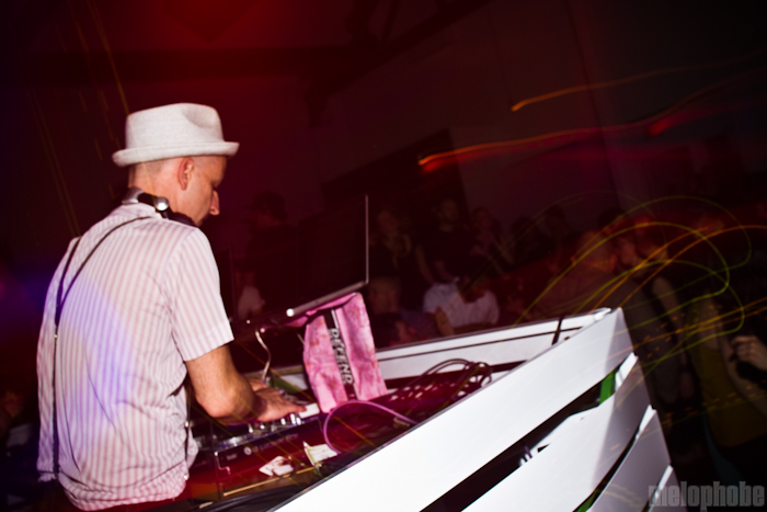 DJ Beyondabout at Holocene, April 8, 2010. Photo by Troy Dunham.