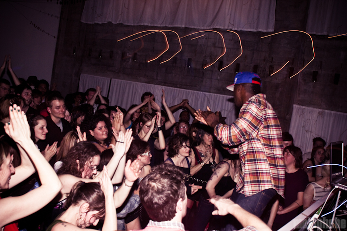 DJ Beyondabout at Holocene, April 8, 2010. Photo by Troy Dunham.
