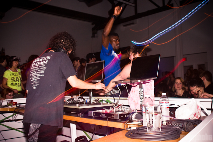 DJ Beyondabout at Holocene, April 8, 2010. Photo by Troy Dunham.