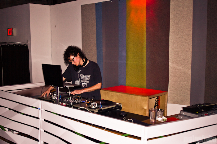 DJ Beyondabout at Holocene, April 8, 2010. Photo by Troy Dunham.