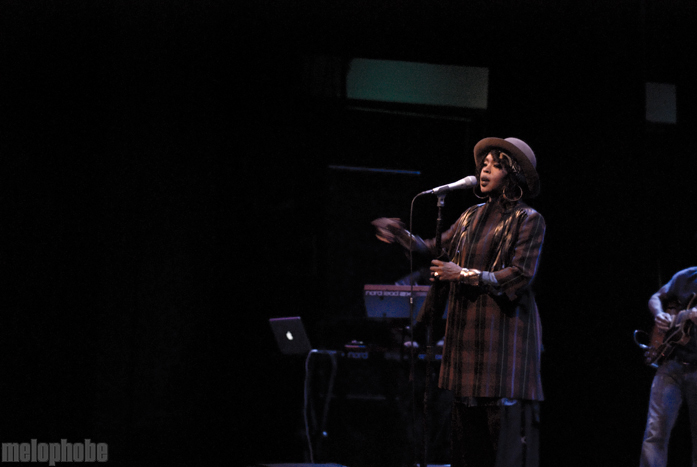 Lauryn Hill at Arlene Schnitzer Concert Hall, April 9, 2011. Photo by Colin McLaughlin.