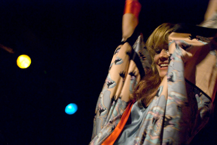 Oh Land at Roseland Theater, April 12, 2011. Photo by Colin McLaughlin.