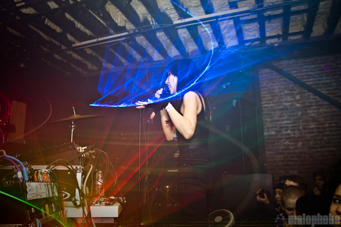 Reporter at Branx, April 13, 2011. Photo by Troy Dunham.